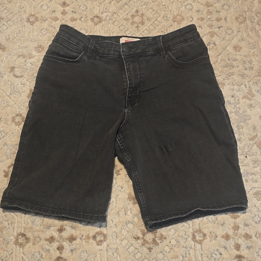 Wrangler Midnight Black Denim Shorts